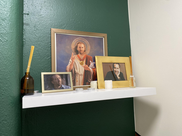 This shrine in the toilet of my favourite fried chicken place
