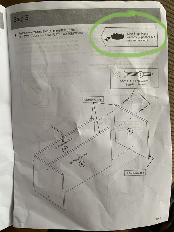 This side step in an instruction manual I got