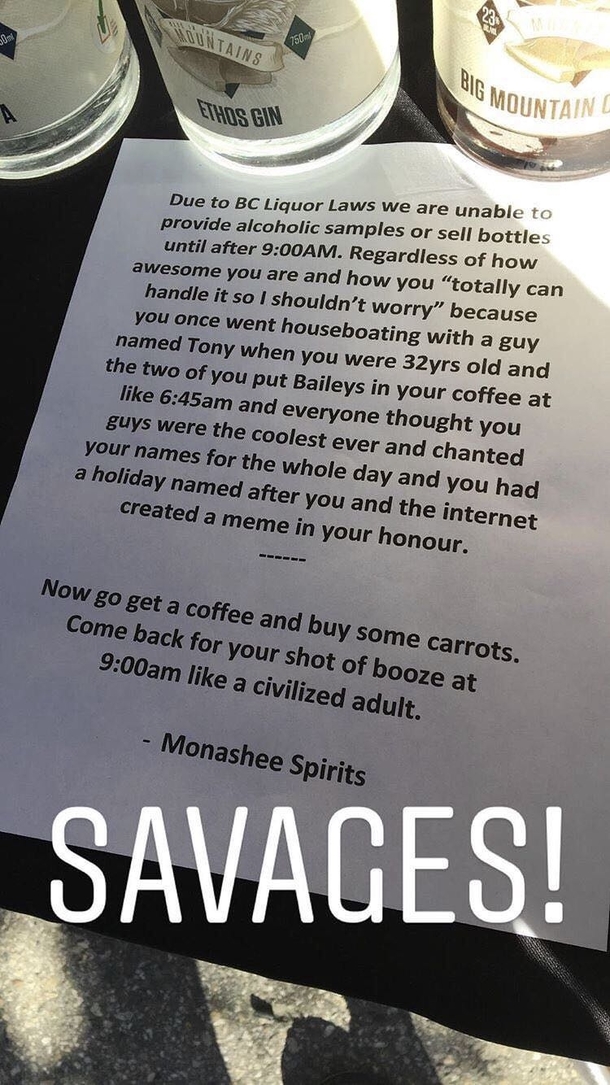 This sign at a farmers market