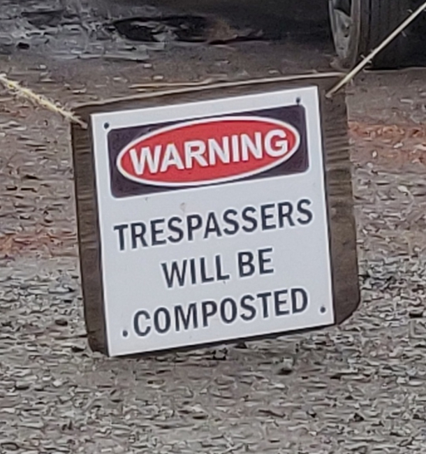 This sign at local garden center