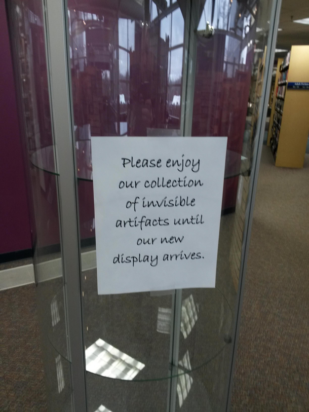 This sign at my local library