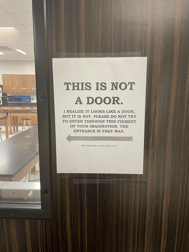 This sign at my school