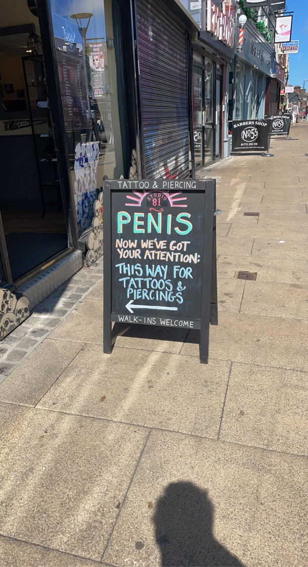 This sign I saw