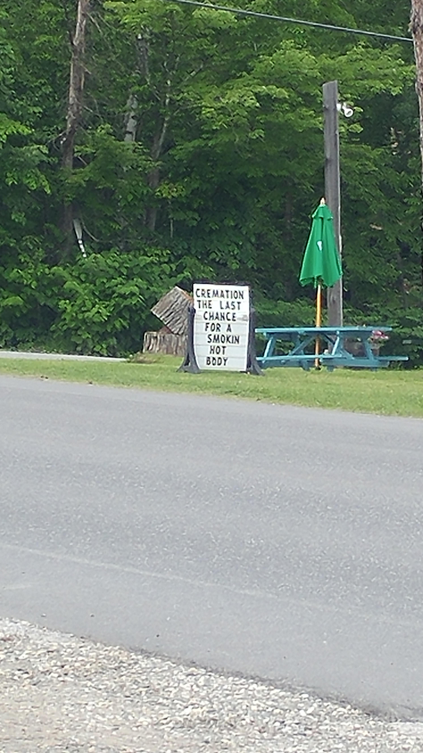 This sign in Vermont