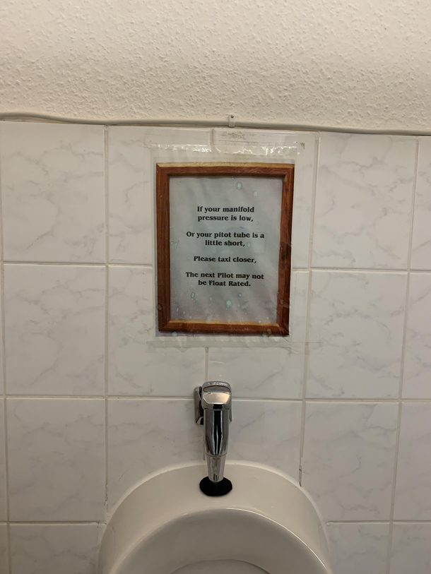 This sign over the pissoir at my glider club