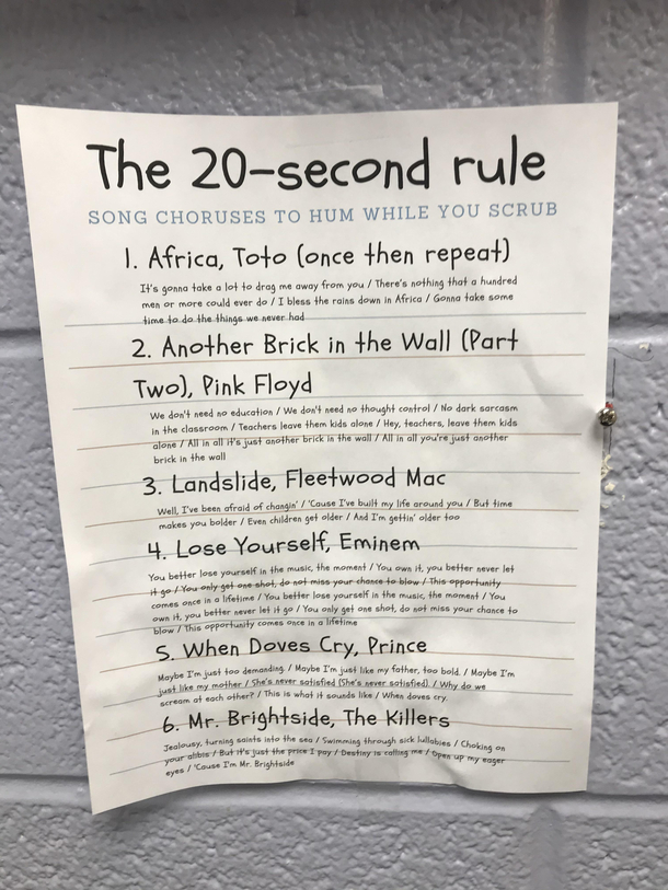This sign posted in my colleges bathroom