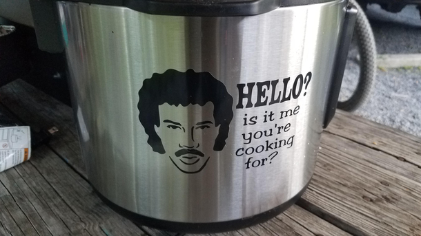 This sticker on my friends instant pot
