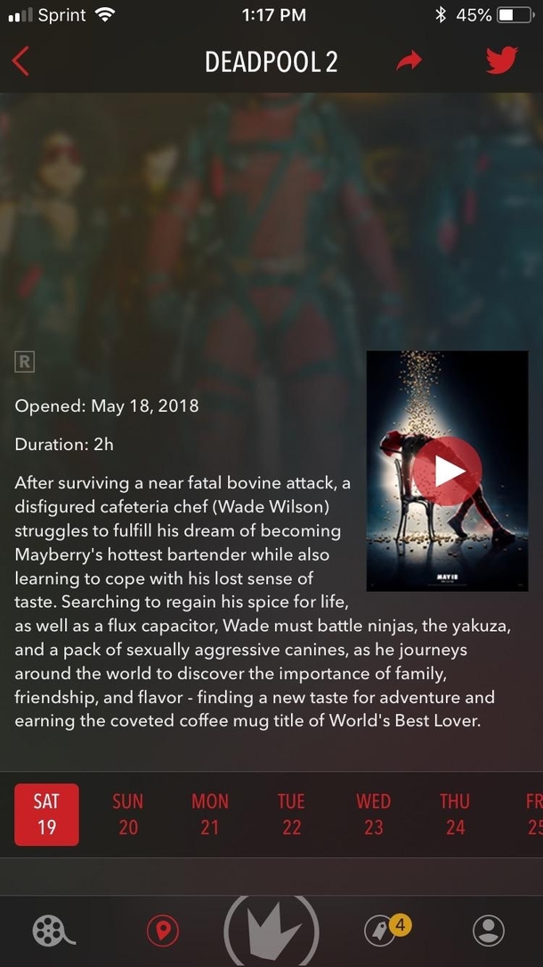 This synopsis for Deadpool 