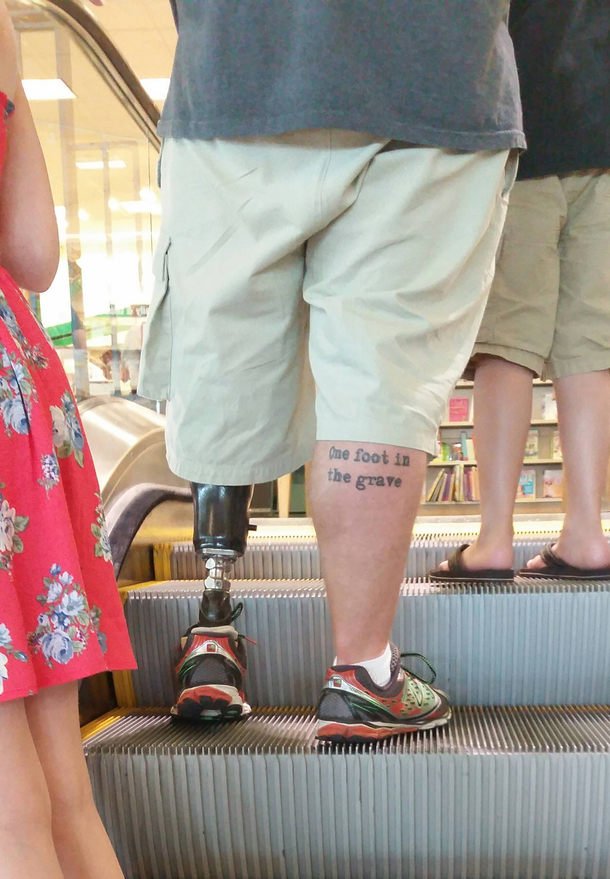 This tattoo is pretty clever