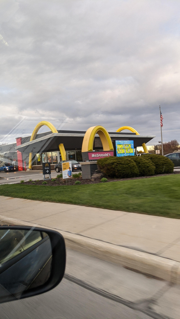 This town is so poor the local McDonalds had to pawn one of its golden arches