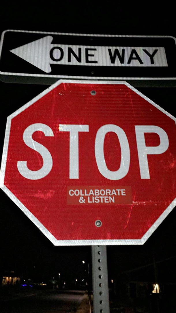 This vanilla ice stop sign in my neighborhood