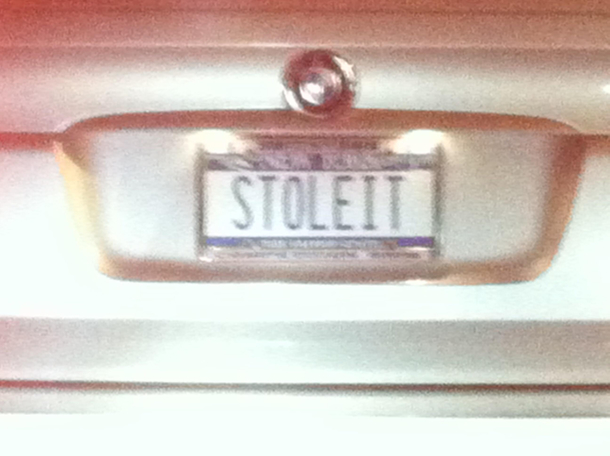 This very subtle license plate