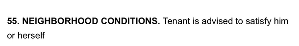 This was in the lease terms of my new house