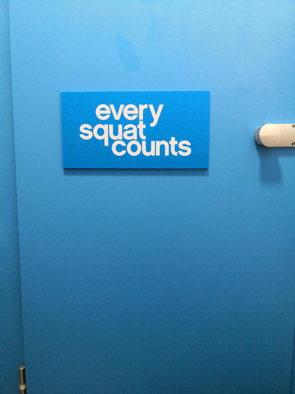 This was in the toilet cubicle of my gym 