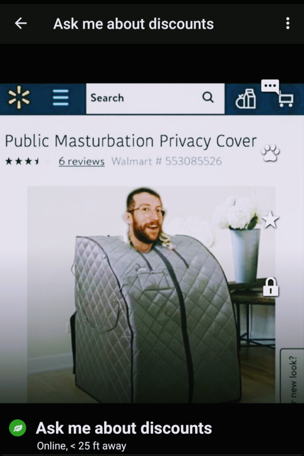 This was my profile pic on Scruff until they banned me for solicitation because of my name