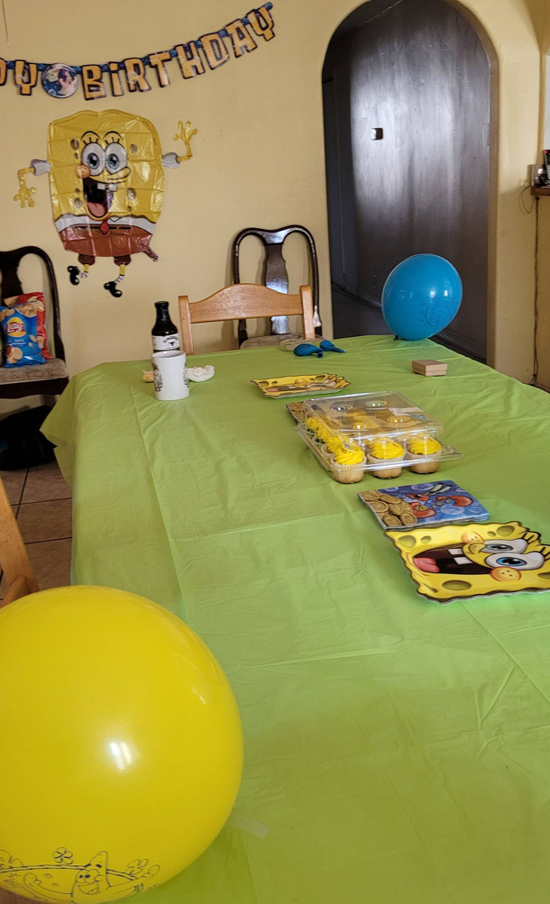 This was my th birthday party set up by my family