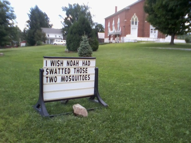 This was outside church today