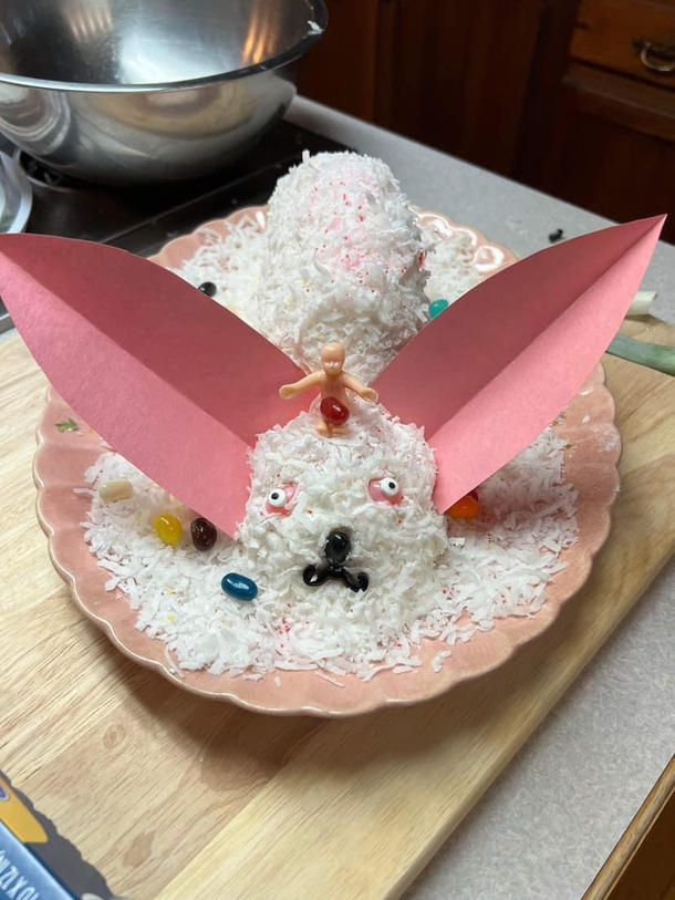 This was supposed to be a bunny cake