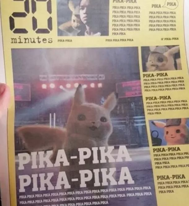 This was the front page of a French local newspaper