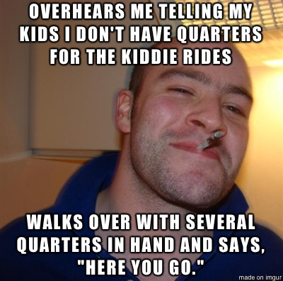 This  year old boy at the mall made my day