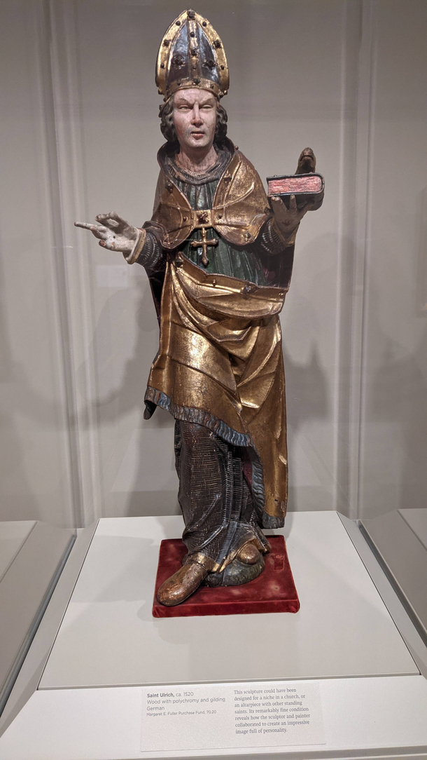 This  year old Saint not giving a fuck at the Seattle Art Museum