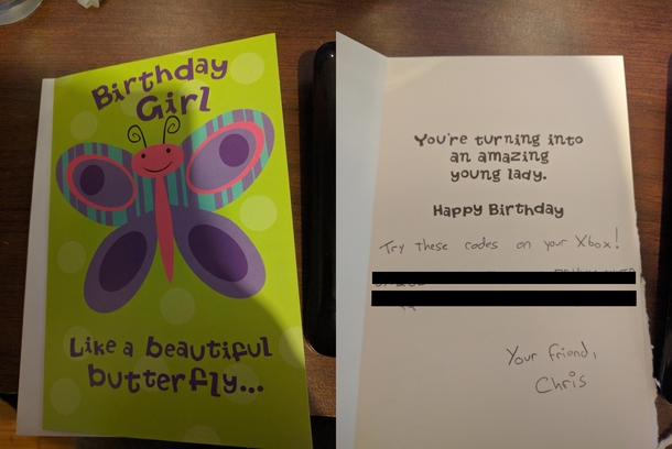 This years birthday card from my brother Im a  year old man