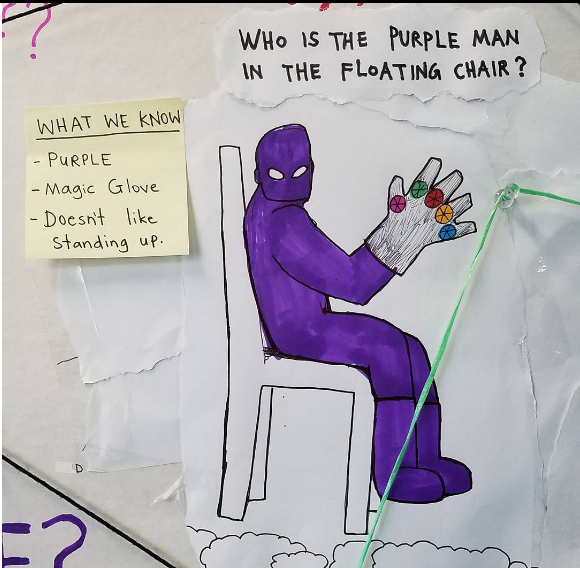 Thor trying to track down Thanos