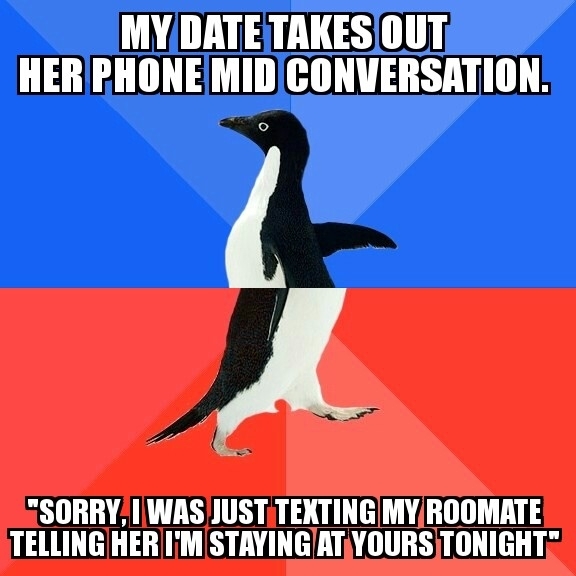 Thought we were having a decent time