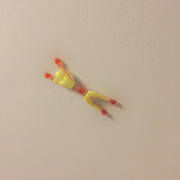 threw this lad up on the ceiling exactly  months ago today still waiting