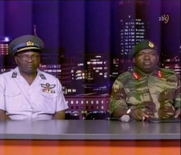 Throwback to when the Zimbabwe military took over the state controlled media to announce that no coup is taking place