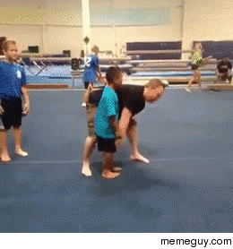 Throwing kids