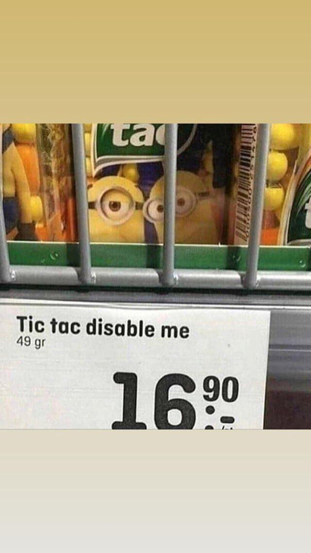 Tic tac diable me