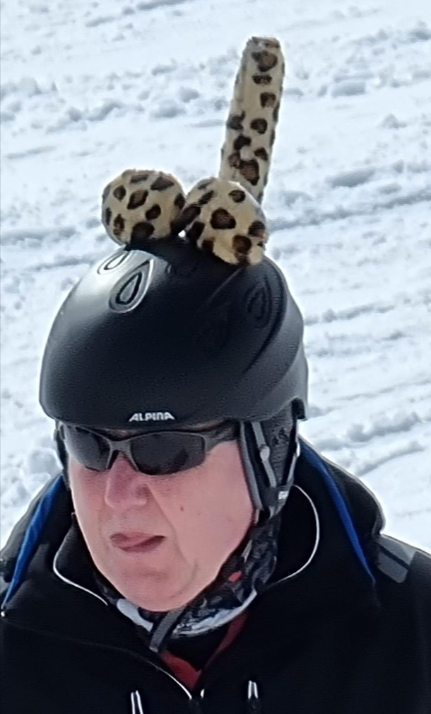 Tiger ears and a tail Yes that will look good on my helmet
