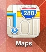 TIL Apple Maps icon advices you to drive off an overpass