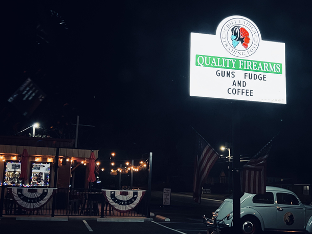 TIL at this store in Alabama you can buy guns ammo fudge and coffee in one stop