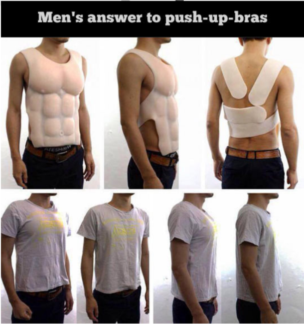 TIL how misleading the push-up bra is