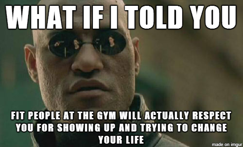 To all the overweight people out there who are too self-conscious to go to the gym