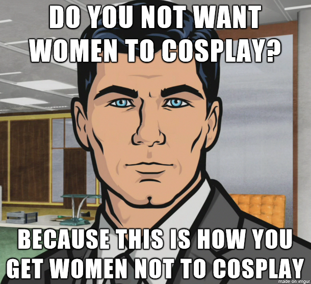 To all the people who are ridiculously critical of every female cosplay post