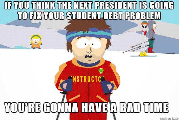 To all voters under  with student debt