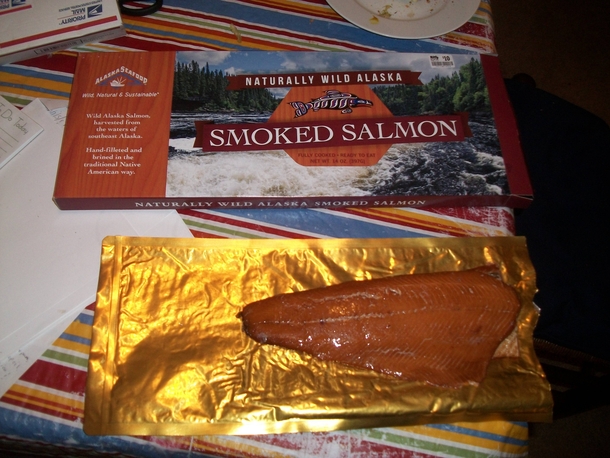 To be fair it was still a lot of smoked salmon