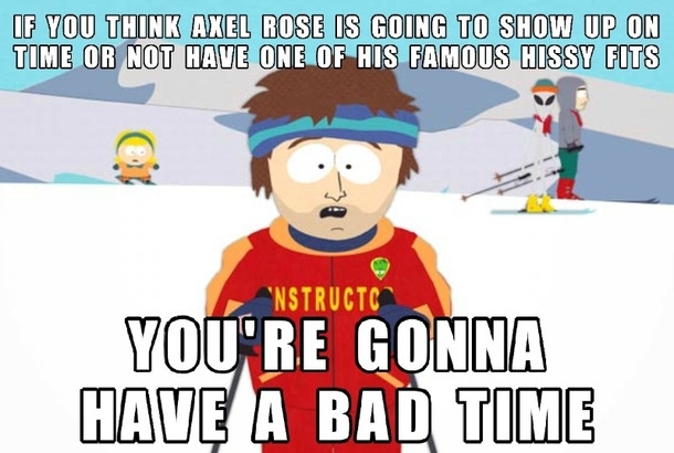 To everyone excited about Guns N Roses upcoming concert
