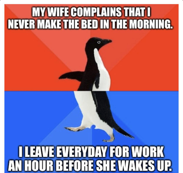 To her credit she felt like an idiot when I mentioned it