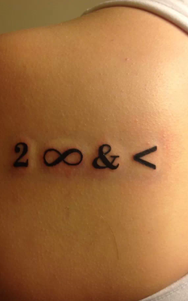 TO INFINITE ANNND less than