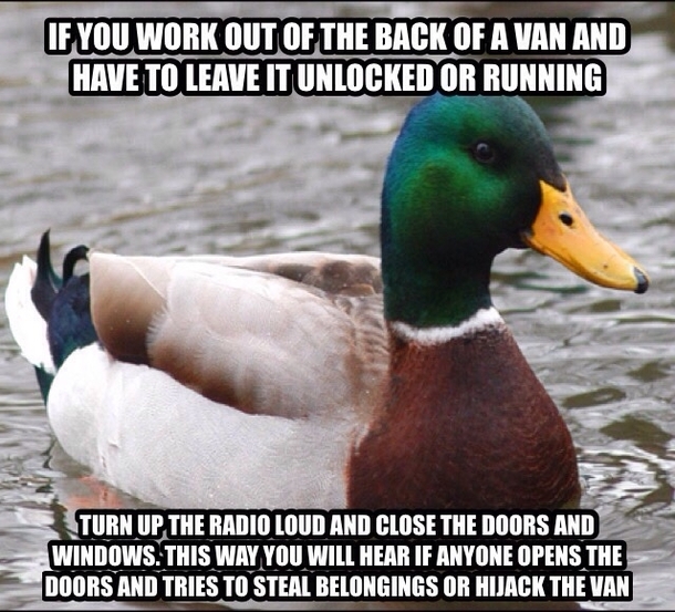 To mobile mechanics and tradesmen I learnt this the hard way