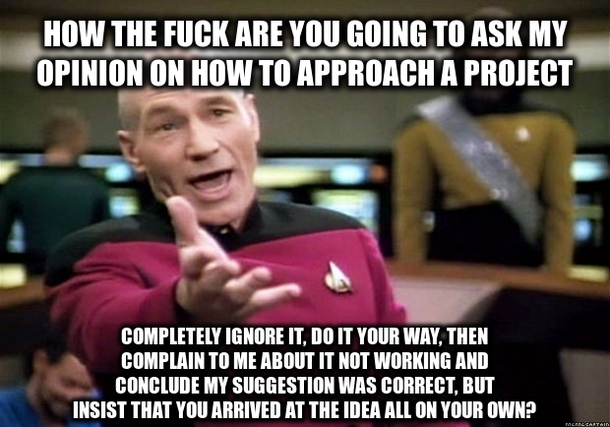 To my boss just because you used another word to describe the task doesnt make it different from what I said to begin with Dont try to blame it on me either