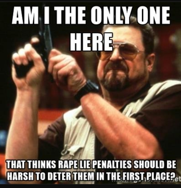 To people that think the rape lie sentence will bring more people forward