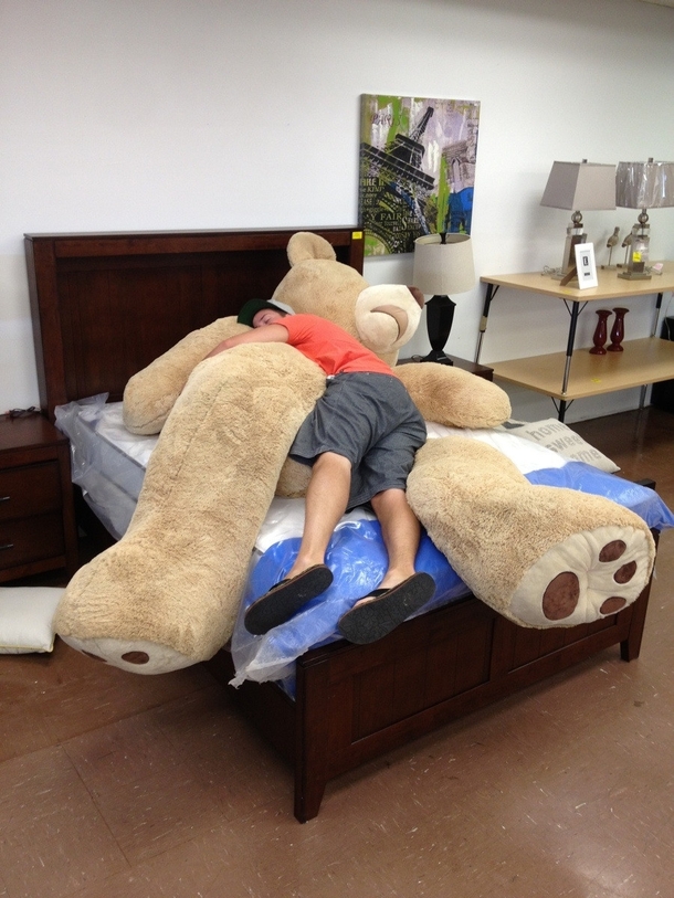 To the guy in the corvette that bought the huge teddy bear I now understand why