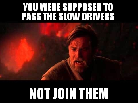 To the people who dont drive fast in the left lane