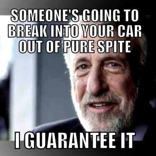 To the student asking people not to break into their car for the rd time