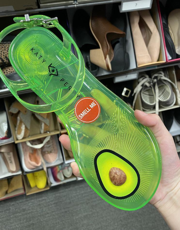 Today at the store I found a genuine Scented Shoe even had a smell me sticker